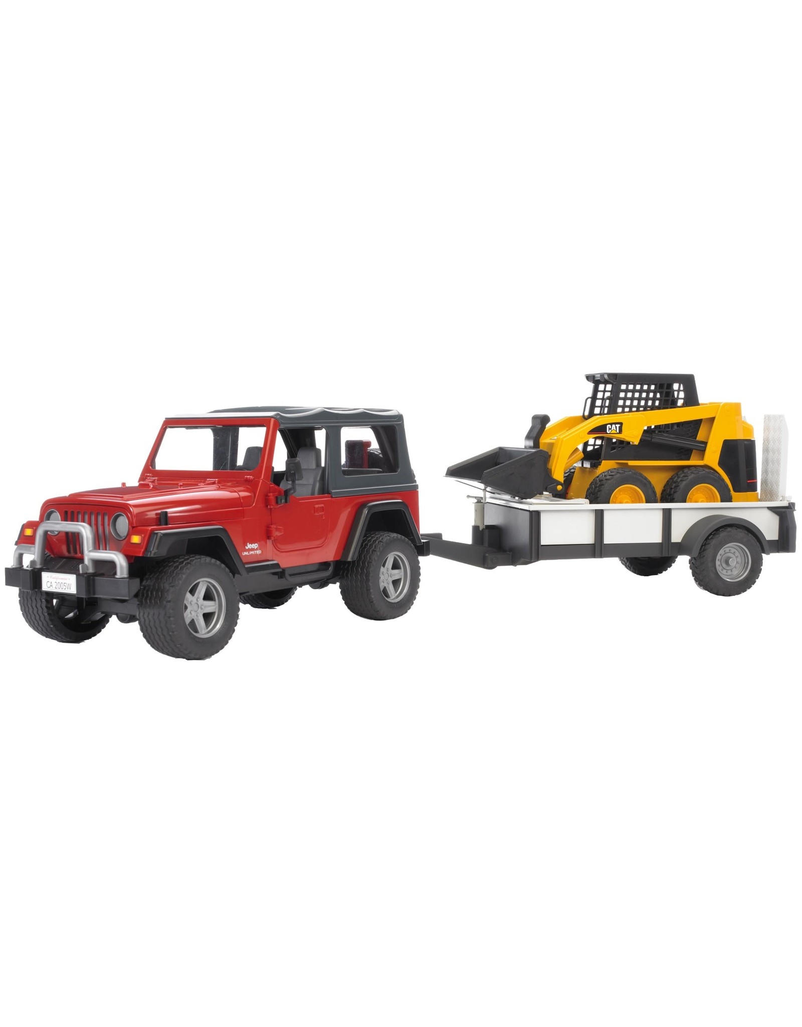 Bruder Bruder 02924 Jeep met Aanhanger en Minigraafmachine