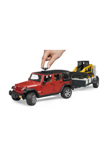 Bruder Bruder 02925 Jeep Wrangler Unlimited Rubicon + Caterpillar Compactlader (1:16)