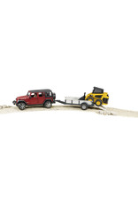 Bruder Bruder 02925 Jeep Wrangler Unlimited Rubicon + Caterpillar Compactlader (1:16)