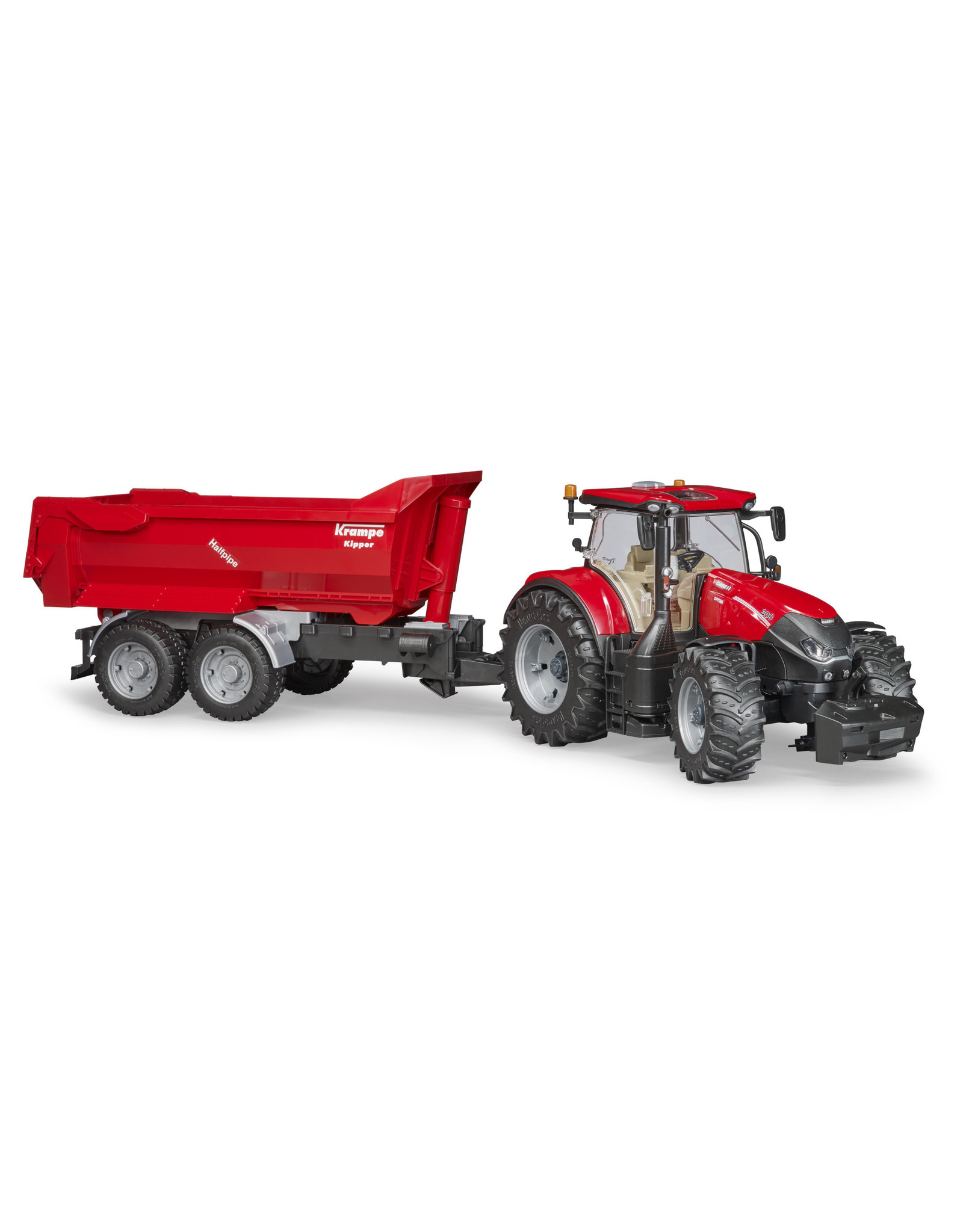 Bruder Bruder 03199 Case IH Optum 300CVX met Krampe Tandem Halfpipe Aanhanger (1:16)