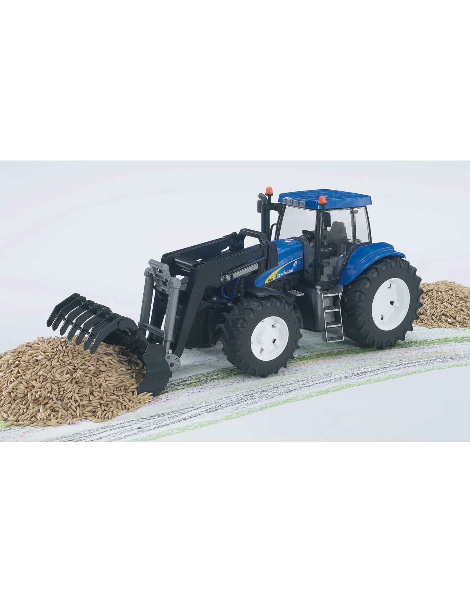 Bruder Bruder 03021 New Holland T8040 met Voorlader (1:16)