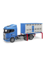 Bruder Bruder 03549 Scania R-serie Veetransportwagen met 1 Koe (1:16)