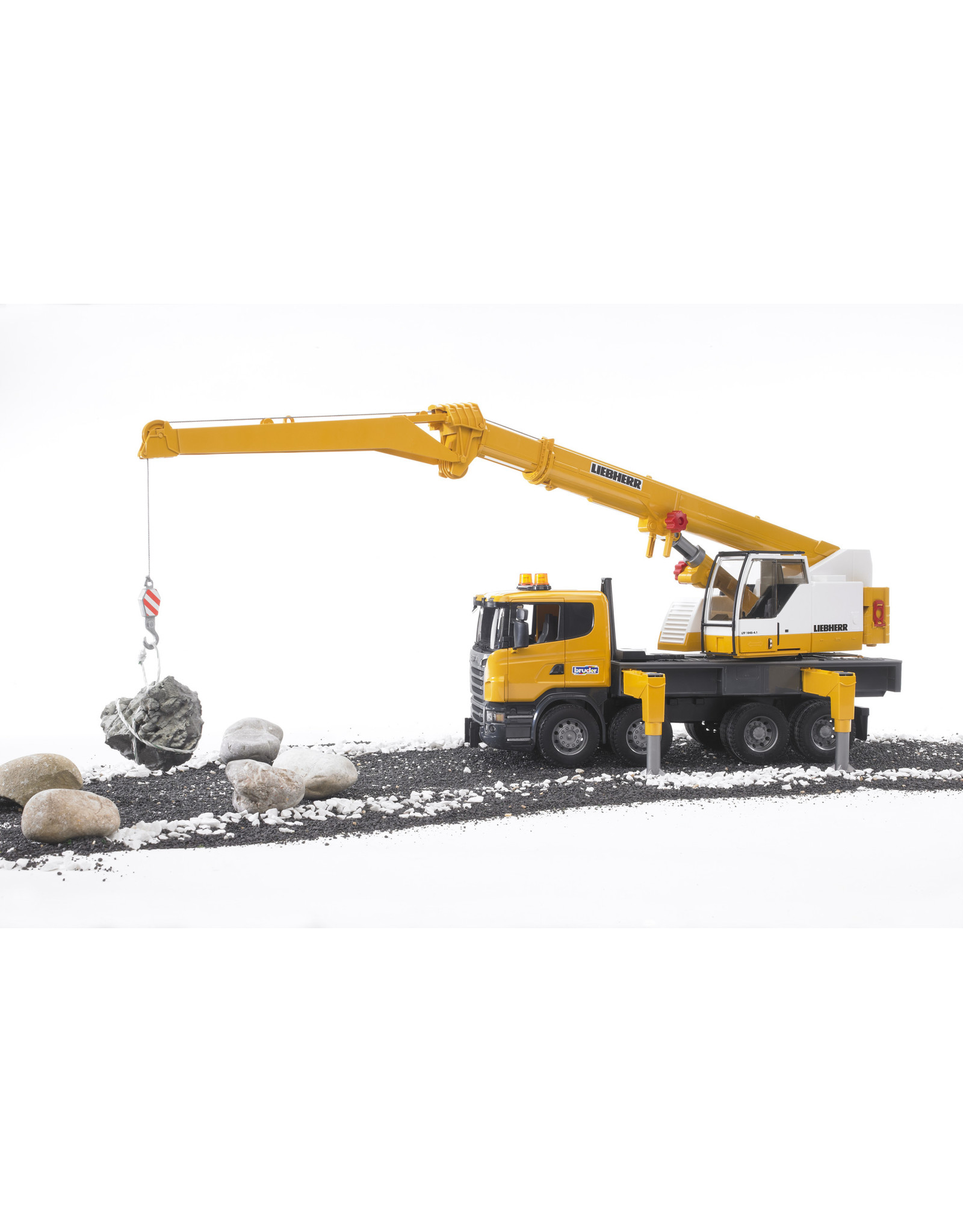 Bruder Bruder 03570 Scania R-Serie Liebherr Kraanwagen (1:16) + Licht- en Geluidsmodule