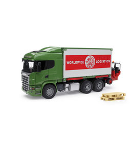 Bruder Bruder 03580 Scania-R Serie Vrachtwagen met Container en Heftruck (1:16)