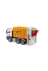 Bruder Bruder 03762 MAN TGS Vuilniswagen met Achterlader, Oranje (1:16) Bruder Bruder 03762 MAN TGS Vuilniswagen met Achterlader, Oranje (1:16)