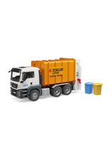 Bruder Bruder 03762 MAN TGS Vuilniswagen met Achterlader, Oranje (1:16) Bruder Bruder 03762 MAN TGS Vuilniswagen met Achterlader, Oranje (1:16)