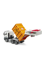 Bruder Bruder 03762 MAN TGS Vuilniswagen met Achterlader, Oranje (1:16) Bruder Bruder 03762 MAN TGS Vuilniswagen met Achterlader, Oranje (1:16)