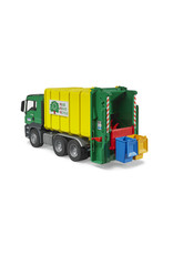 Bruder Bruder 03764 MAN TGS Vuilniswagen met Achterlader, Geel/Groen (1:16) Bruder Bruder 03764 MAN TGS Vuilniswagen met Achterlader, Geel/Groen (1:16)
