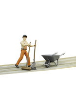 Bruder Bruder Bworld 62130 Gemeentewerker met Kruiwagen, Schep en Bezem Bruder Bruder Bworld 62130 Gemeentewerker met Kruiwagen, Schep en Bezem