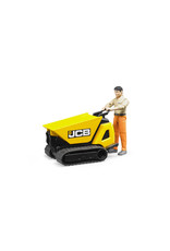 Bruder Bruder Bworld 62004 JCB Dumpster HTD-5 met Bouwvakker (1:16)