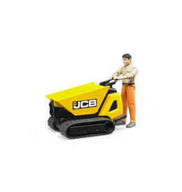 Bruder Bruder Bworld 62004 JCB Dumpster HTD-5 met Bouwvakker (1:16)