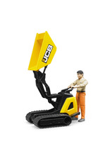 Bruder Bruder Bworld 62004 JCB Dumpster HTD-5 met Bouwvakker (1:16)