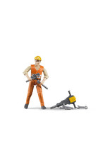 Bruder Bruder Bworld 60020 Bouwvakker met Accessoires Bruder Bruder Bworld 60020 Bouwvakker met Accessoires