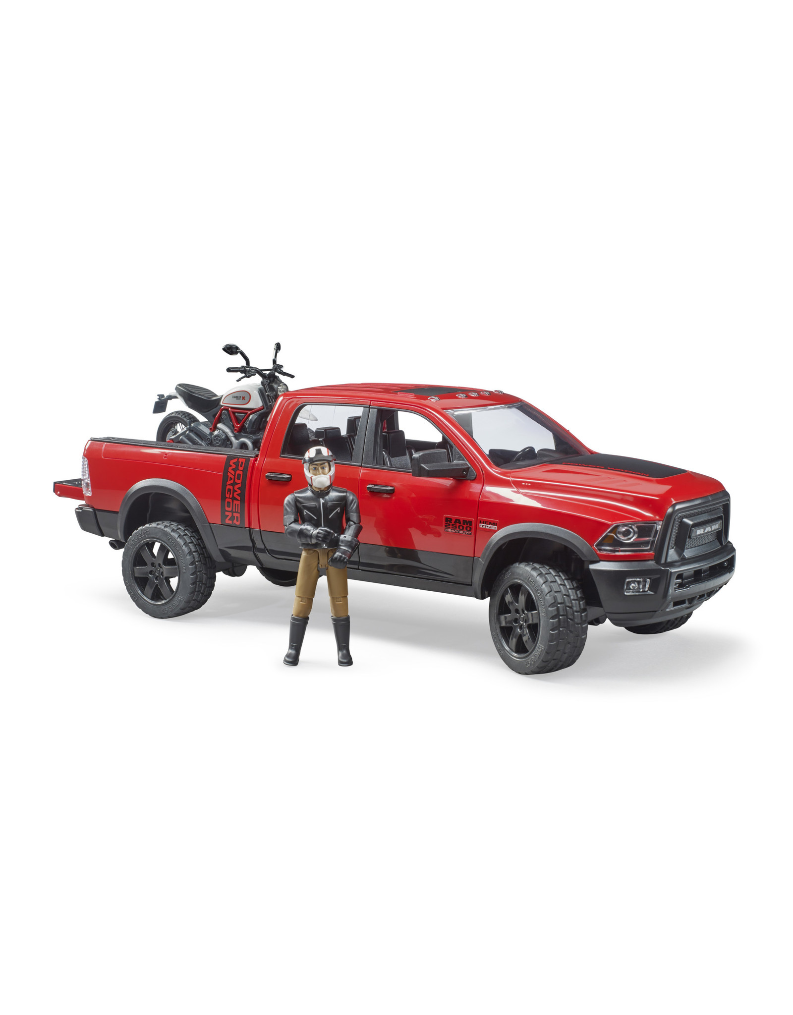 Bruder Bruder 02502 RAM 2500 Power Wagon met Ducati Motor en Bestuurder (1:16)