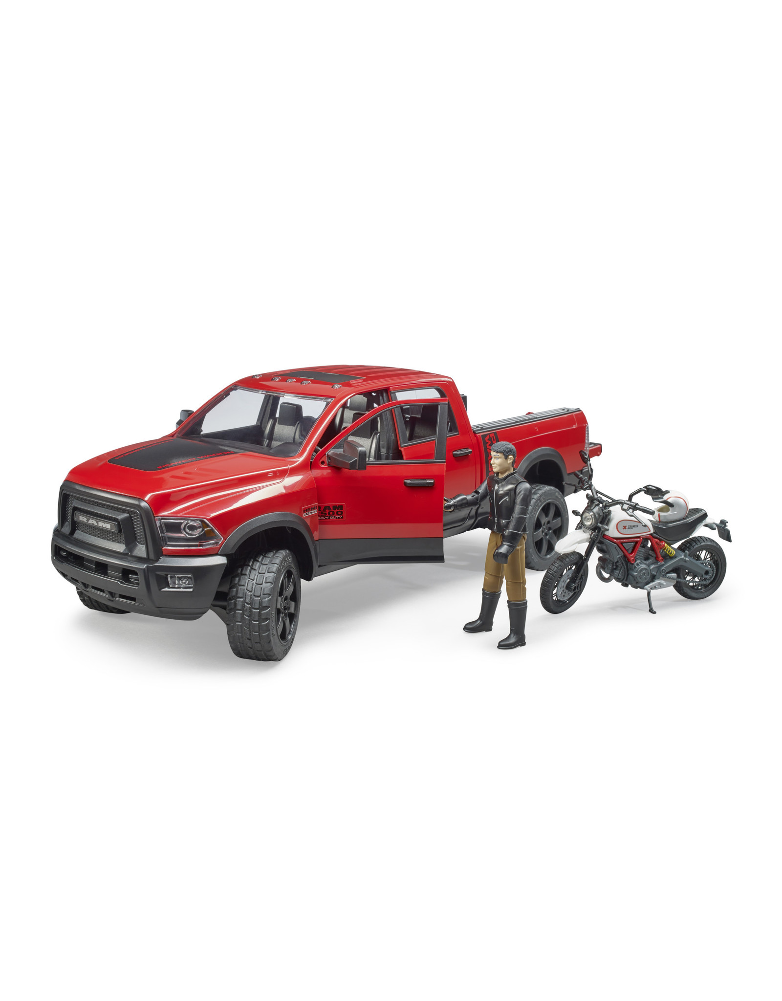 Bruder Bruder 02502 RAM 2500 Power Wagon met Ducati Motor en Bestuurder (1:16)