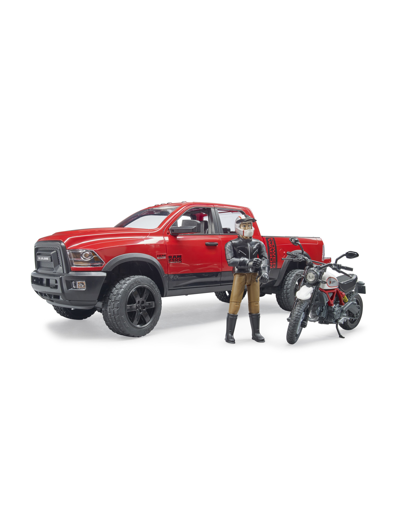 Bruder Bruder 02502 RAM 2500 Power Wagon met Ducati Motor en Bestuurder (1:16)