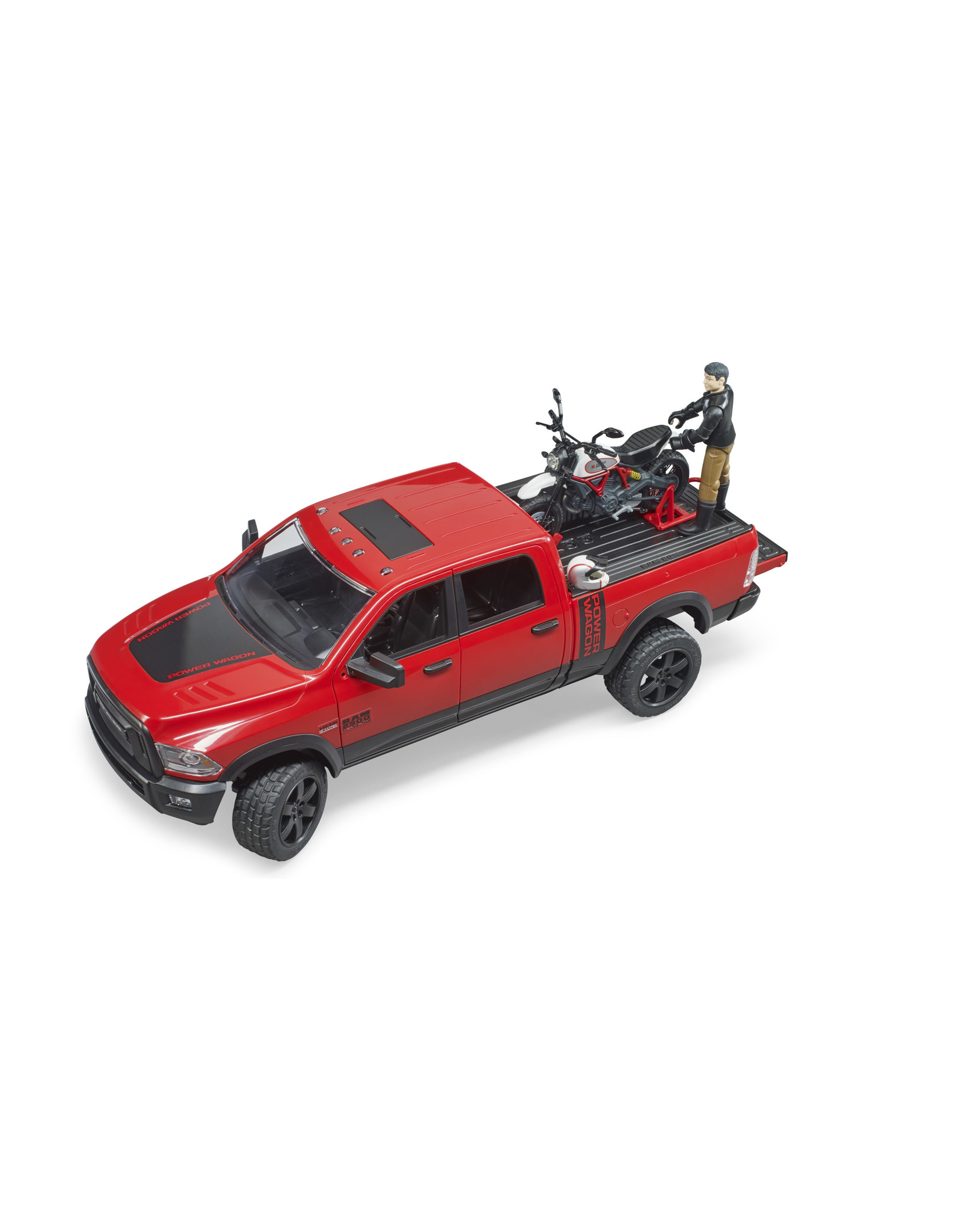 Bruder Bruder 02502 RAM 2500 Power Wagon met Ducati Motor en Bestuurder (1:16)