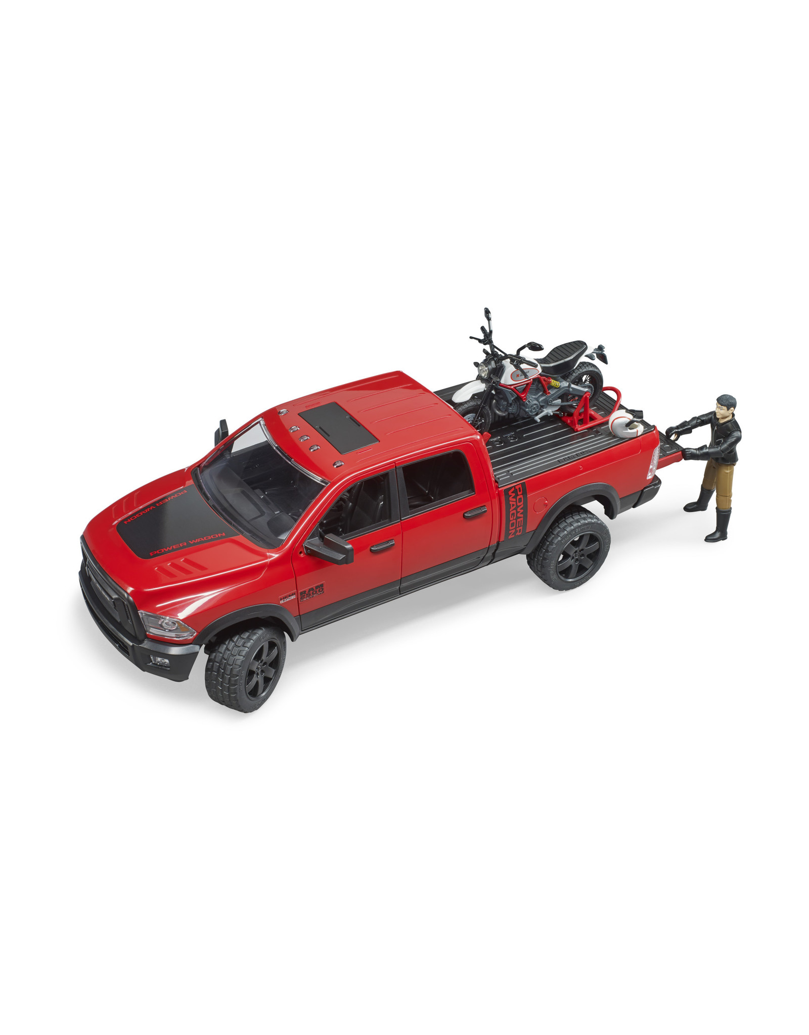 Bruder Bruder 02502 RAM 2500 Power Wagon met Ducati Motor en Bestuurder (1:16)