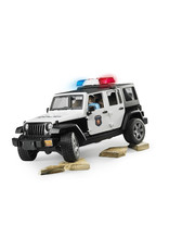 Bruder Bruder 02526 Jeep Wrangler Unlimited Rubicon Politieauto met Agent (1:16) + Licht- en Geluidsmodule