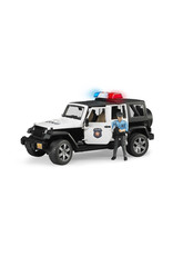 Bruder Bruder 02526 Jeep Wrangler Unlimited Rubicon Politieauto met Agent (1:16) + Licht- en Geluidsmodule