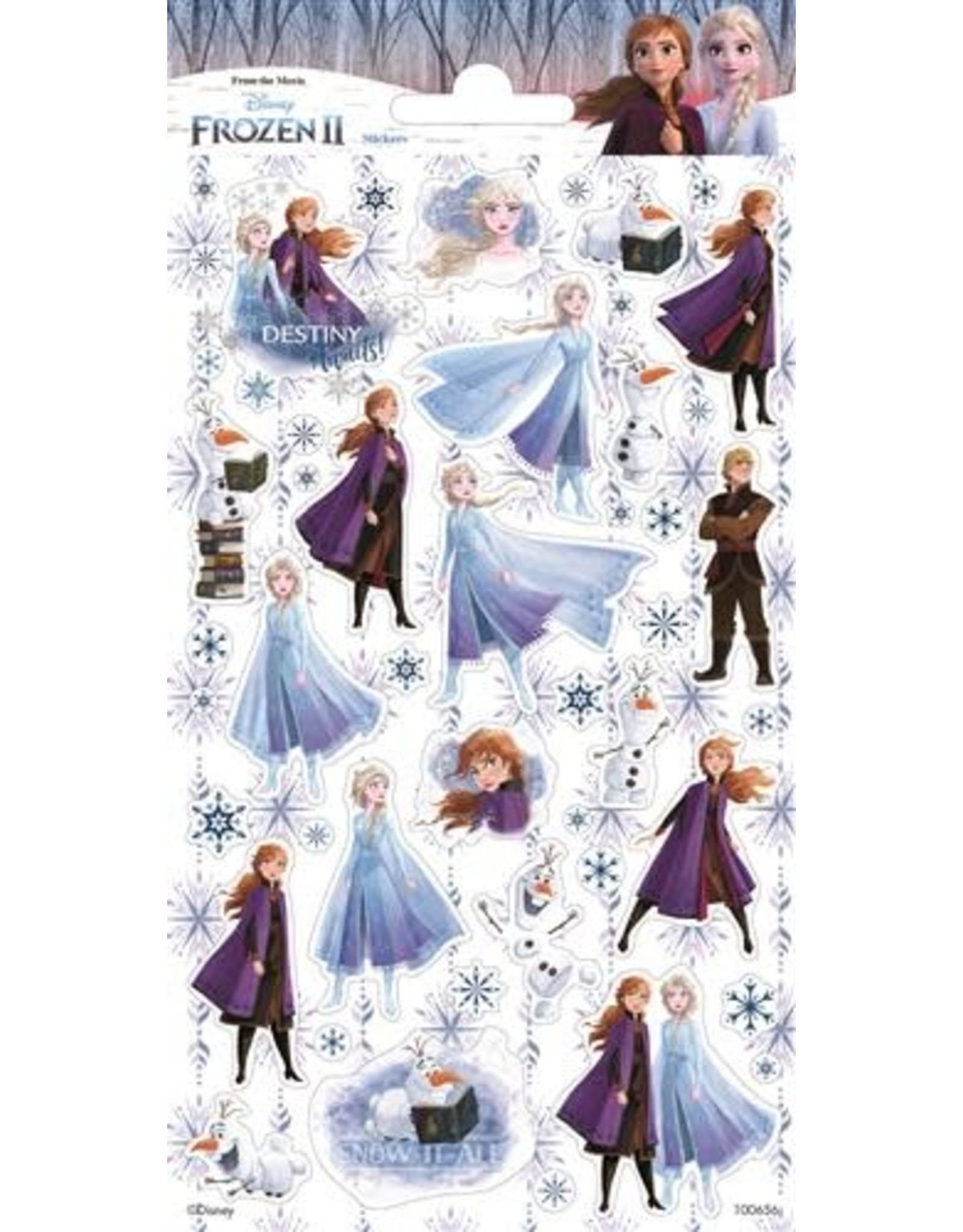 Stickervel Frozen 2 glitter