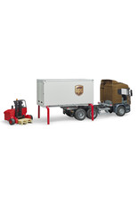 Bruder Bruder 03581 Scania R-serie Vrachtwagen UPS met Heftruck (1:16)