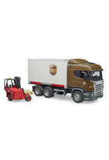 Bruder Bruder 03581 Scania R-serie Vrachtwagen UPS met Heftruck (1:16)