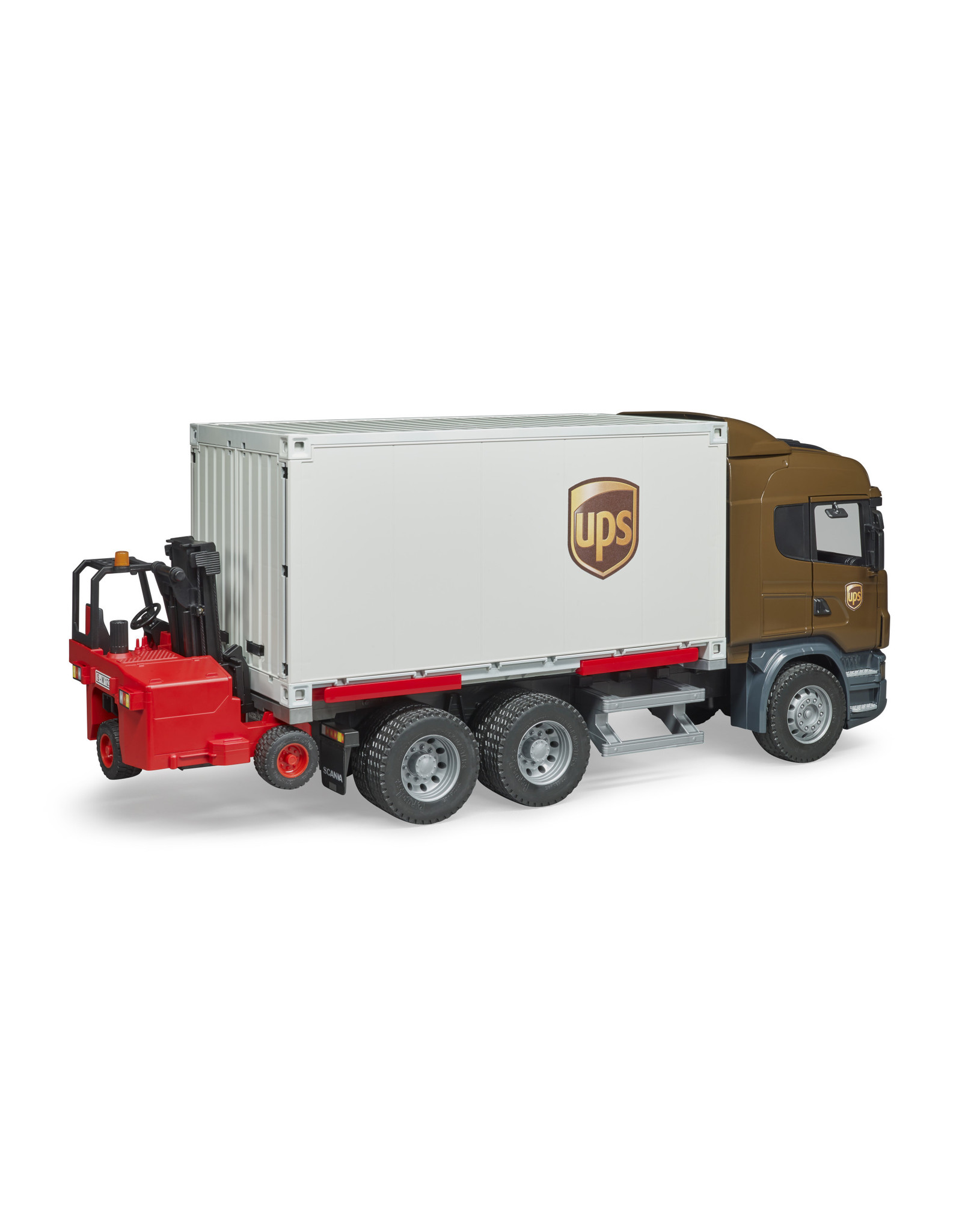 Bruder Bruder 03581 Scania R-serie Vrachtwagen UPS met Heftruck (1:16)