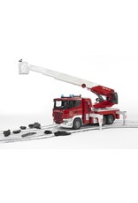 Bruder Bruder 03590 Scania R-serie brandweer Ladderwagen met Waterpomp (1:16) + Licht- en Geluidsmodule