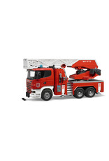 Bruder Bruder 03590 Scania R-serie brandweer Ladderwagen met Waterpomp (1:16) + Licht- en Geluidsmodule