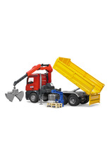 Bruder Bruder 03651 Mercedes-Benz Arocs Vrachtwagen met Kraan en Toebehoren (1:16) Bruder Bruder 03651 Mercedes-Benz Arocs Vrachtwagen met Kraan en Toebehoren (1:16)