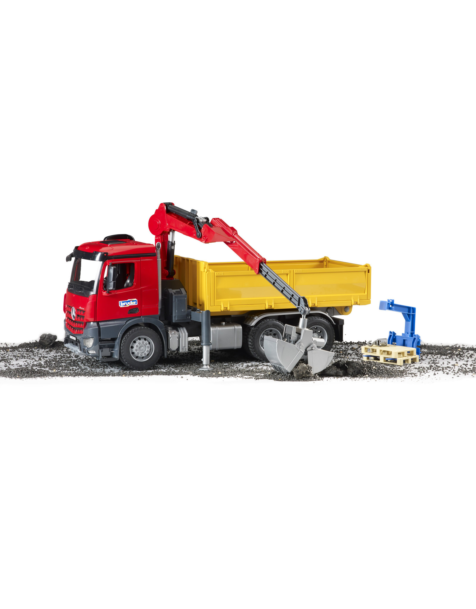 Bruder Bruder 03651 Mercedes-Benz Arocs Vrachtwagen met Kraan en Toebehoren (1:16)