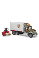 Bruder Bruder 02828 MACK Granite UPS Vrachtwagen met Vorkheftruck (1:16)