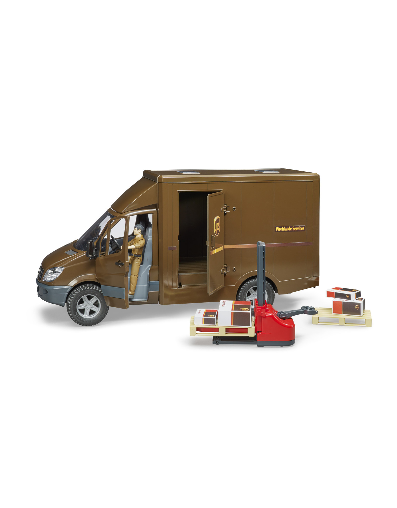 Bruder Bruder 02538 Mercedes Benz Sprinter UPS met Chauffeur en Accessoires (1:16)