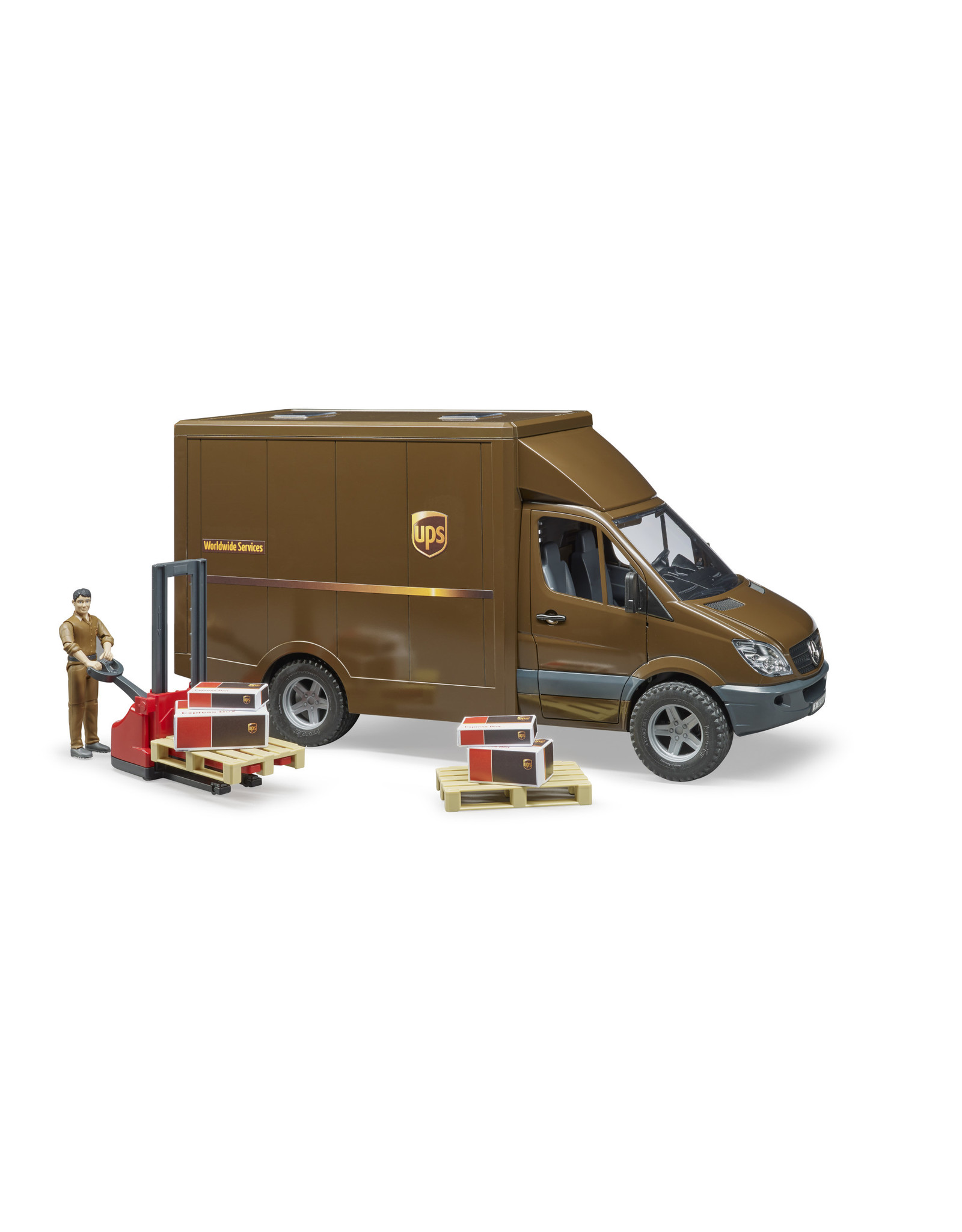 Bruder Bruder 02538 Mercedes Benz Sprinter UPS met Chauffeur en Accessoires (1:16)