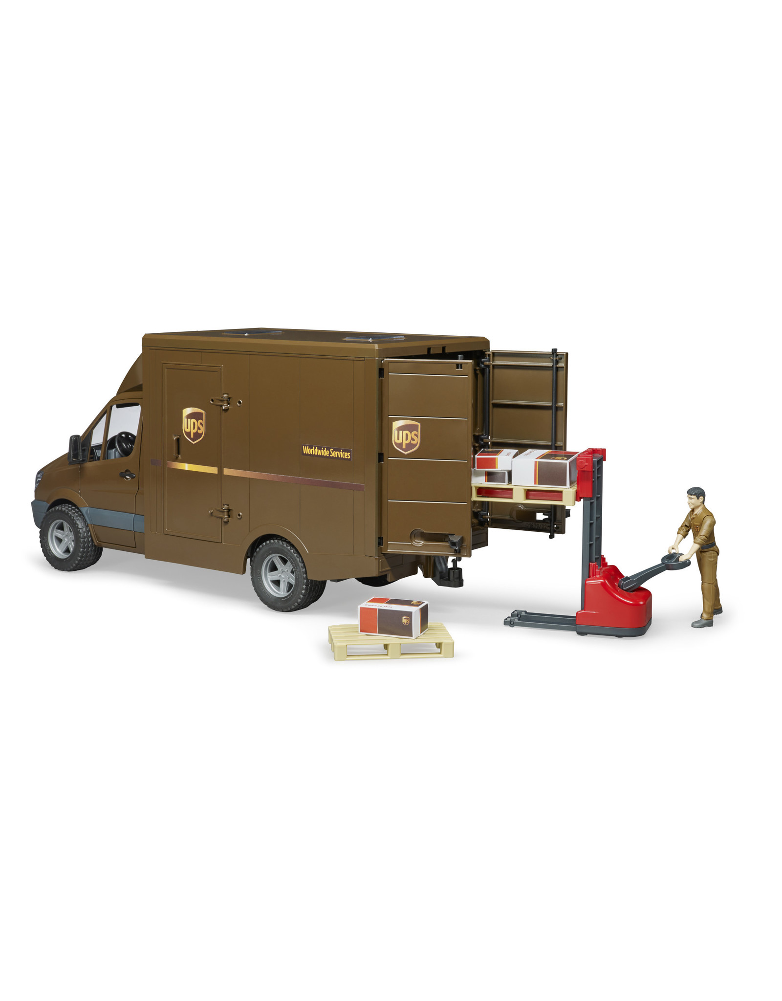 Bruder Bruder 02538 Mercedes Benz Sprinter UPS met Chauffeur en Accessoires (1:16)