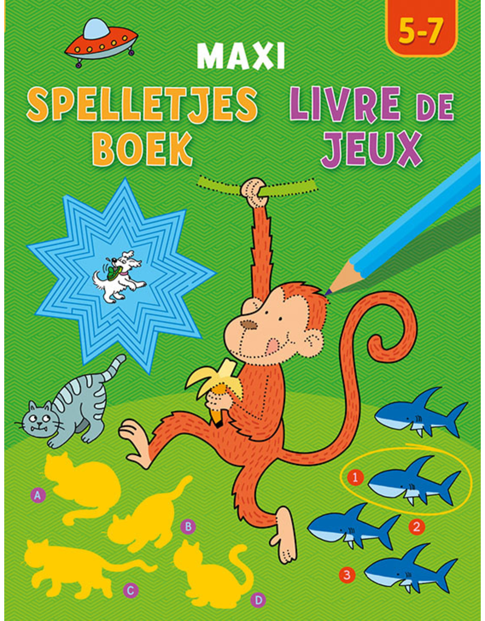 Uitgeverij Deltas Maxi spelletjesboek (5-7jr)