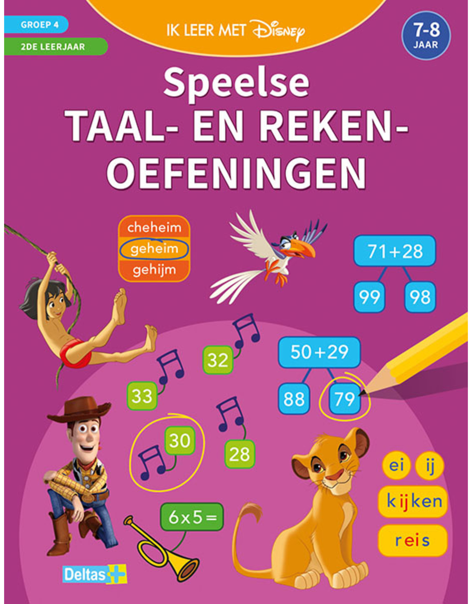 Uitgeverij Deltas Disney ik leer met - Speelse taal- en rekenoefeningen  (7-8jr)