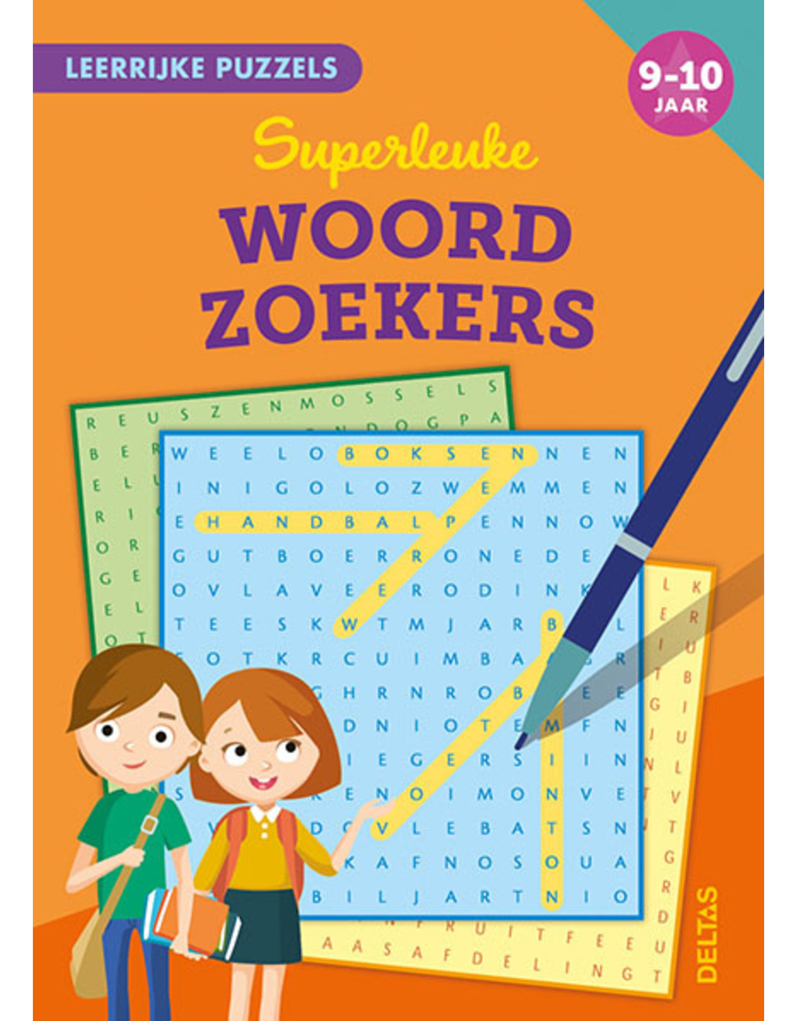 Uitgeverij Deltas Leerrijke puzzels - Superleuke woordzoekers (9-10 jaar)