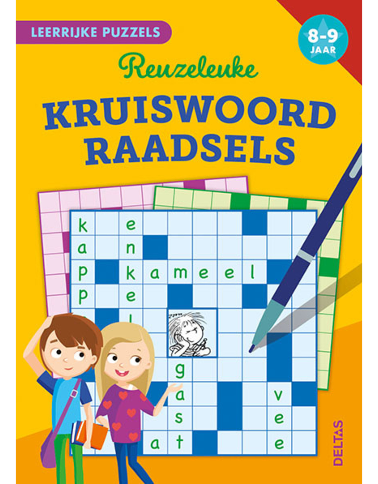 Uitgeverij Deltas Leerrijke puzzels - Reuzeleuke kruiswoordraadsels (8-9 jaar)