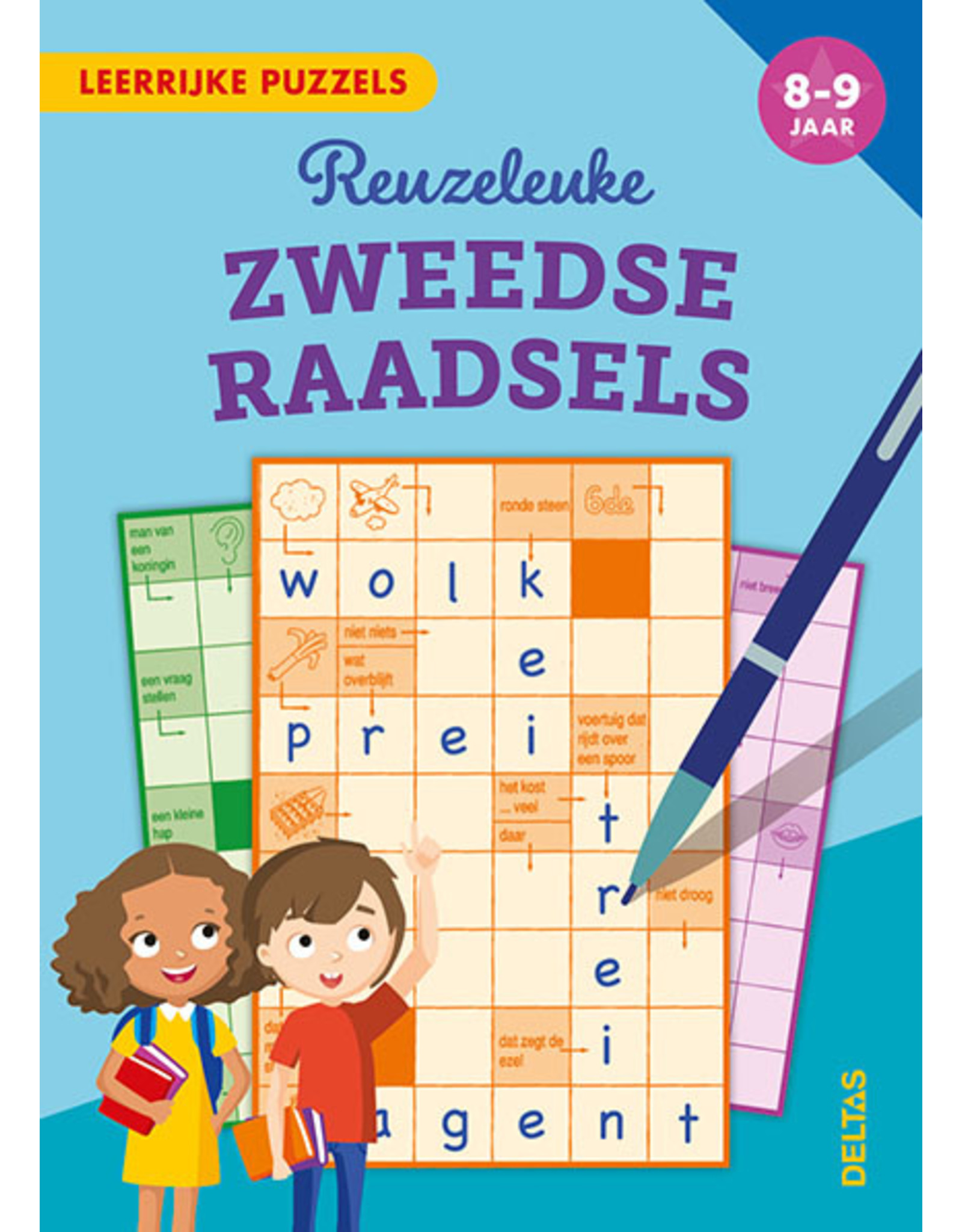 Uitgeverij Deltas Leerrijke puzzels - Reuzeleuke Zweedse raadsels (8-9 jaar)