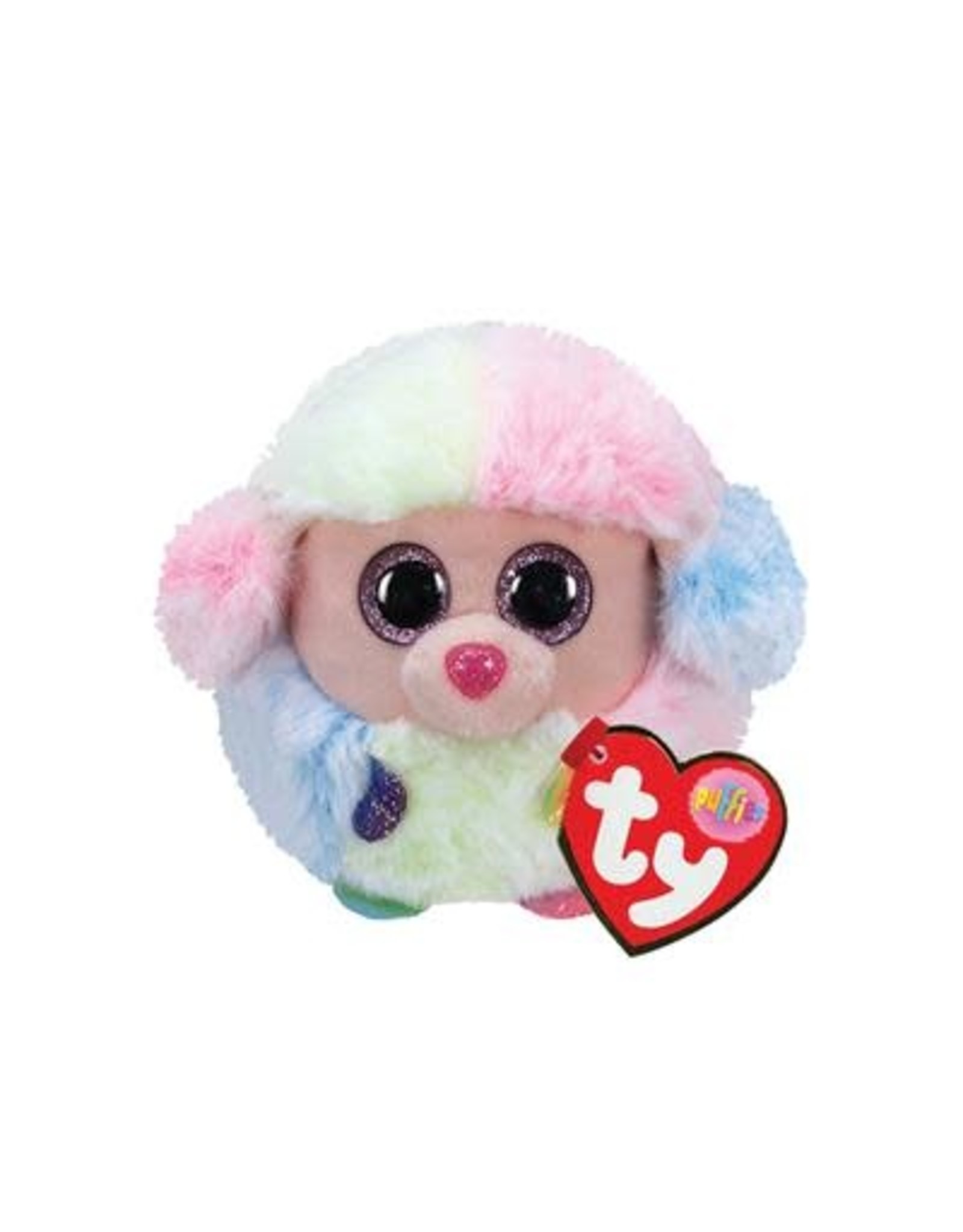 Ty Ty Teeny Puffies Rainbow Poodle 10cm