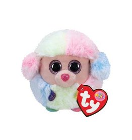 Ty Ty Teeny Puffies Rainbow Poodle 10cm