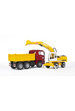 Bruder Bruder 02751 MAN TGA Kiepwagen met Liebherr Graafmachine (1:16)