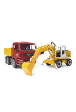 Bruder Bruder 02751 MAN TGA Kiepwagen met Liebherr Graafmachine (1:16)