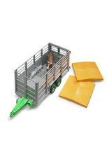 Bruder Bruder 02227 Veetransport Aanhangwagen met 1 Koe (1:16) Bruder Bruder 02227 Veetransport Aanhangwagen met 1 Koe (1:16)