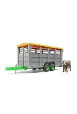 Bruder Bruder 02227 Veetransport Aanhangwagen met 1 Koe (1:16)