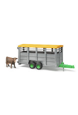Bruder Bruder 02227 Veetransport Aanhangwagen met 1 Koe (1:16) Bruder Bruder 02227 Veetransport Aanhangwagen met 1 Koe (1:16)