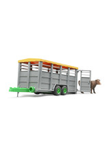 Bruder Bruder 02227 Veetransport Aanhangwagen met 1 Koe (1:16) Bruder Bruder 02227 Veetransport Aanhangwagen met 1 Koe (1:16)