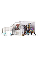 Bruder Bruder Bworld 62506 Paardenstal met Paard, Ruiter en Accessoires